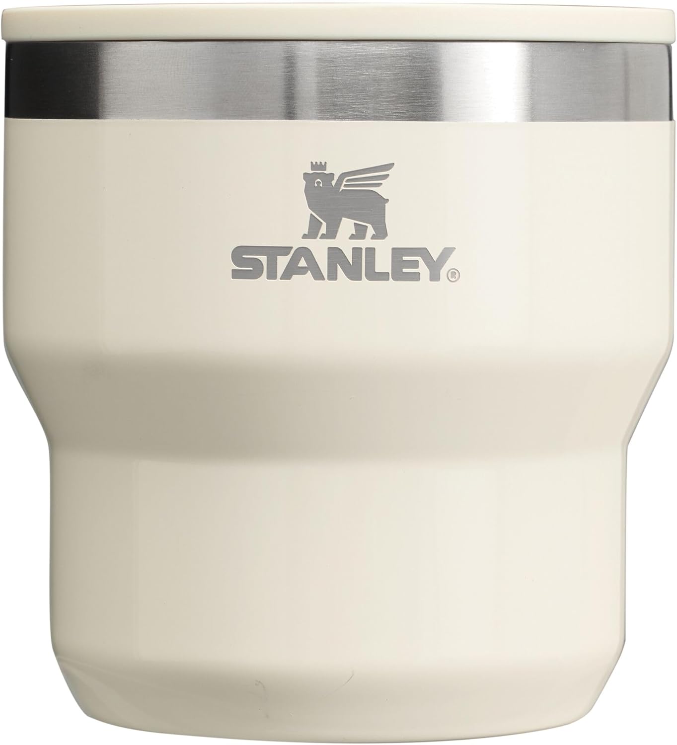 STANLEY Stay-Hot Stacking Camp Cup 10 oz | Press In Drink Through Lid | Cup for Coffee, Tea and Drinks | Insulated Stainless Steel Coffee Mug | BPA-Free | Cream Gloss