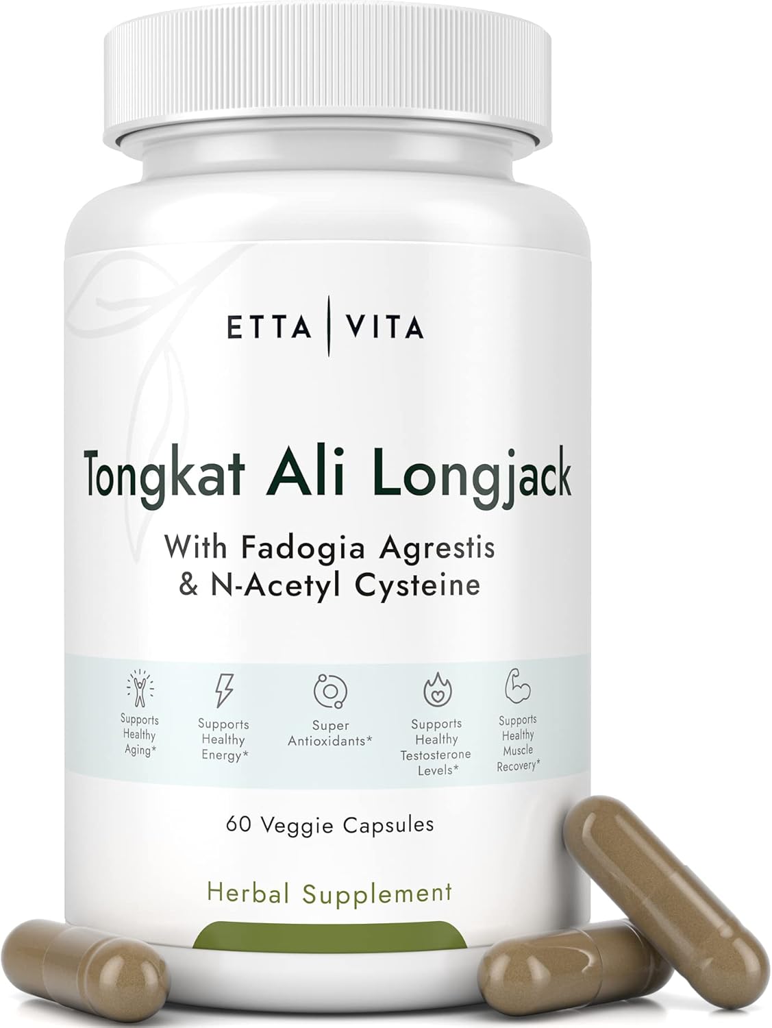 Potent Longjack - Tongkat Ali & Fadogia Agrestis Supplement for Men & Womens Energy, T Support, Lean Muscle Growth & Recovery, Hormonal Balance, Pre-Workout with Vegan NAC Liver Detox & Cleanse