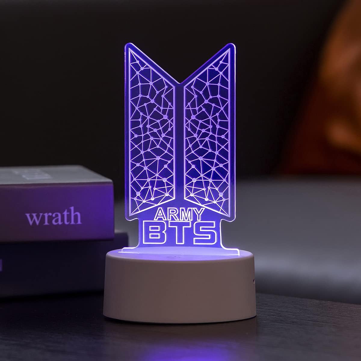 Kpop Bangtan Boys 7 Colors LED Acrylic Night Light Bedside Lamps Bedroom Home Room Decoration for Army Fans Gifts