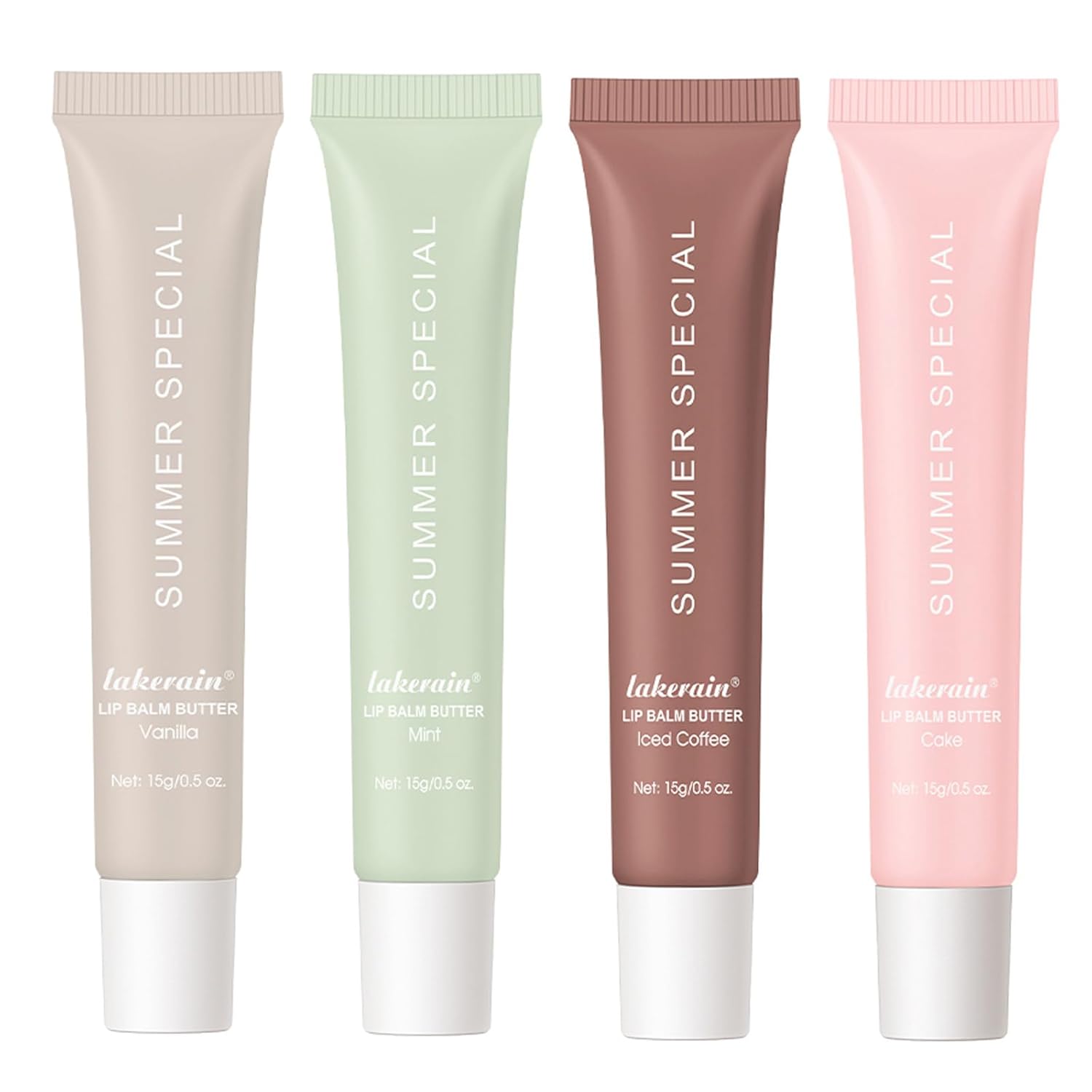 4 PCS Special Lip Butter Balm - Ultra-Hydrating, Nourishing Lip Care with Natural Ingredients, Shea Butter & Olive Oil, Soothes & Softens Dry Lips (4PCS, 0.5 Fl Oz (Pack of 4))