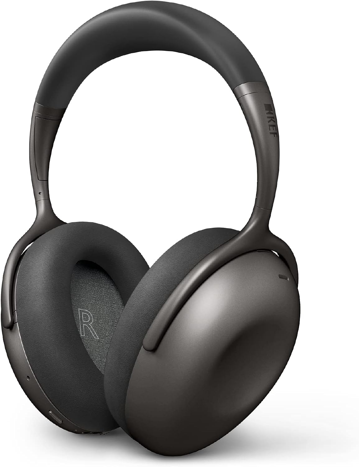 KEF Mu7 Noise Cancelling Wireless Headphones (Charcoal Grey), Adjustable