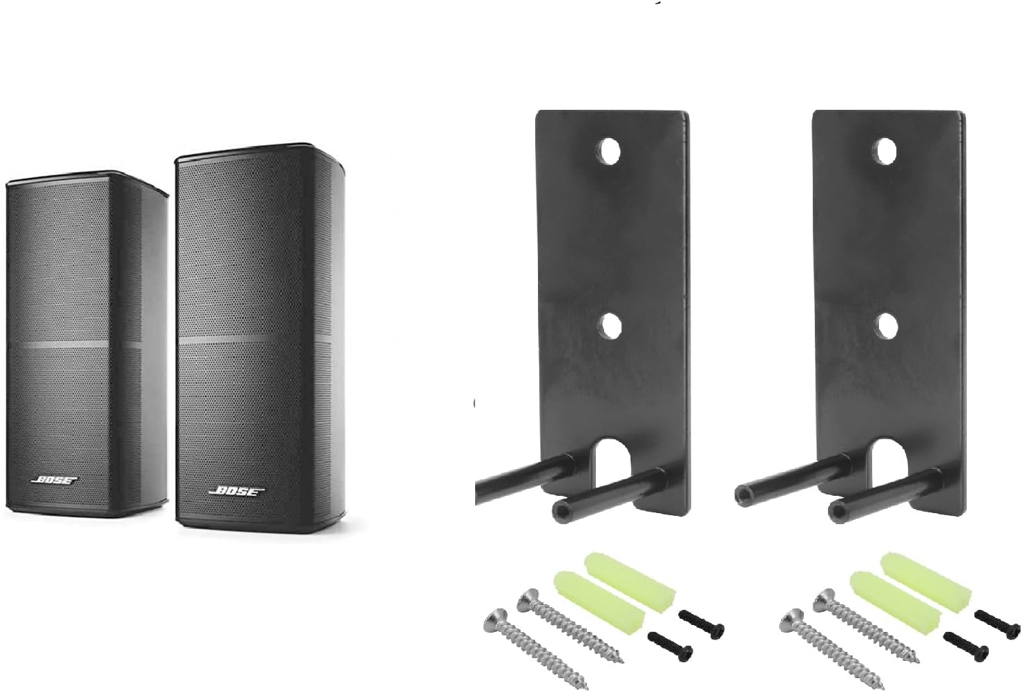 Yuhtech 2 Pcs Wall Mount Bracket for Bose OmniJewel Lifestyle 650 Home Speaker, Bose Surround Speakers 700 (2 Pcs)