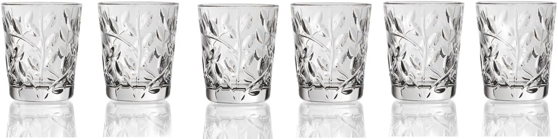 Lorenzo Laurus Collection Rcr Crystal Shot Glasses, Set of 6