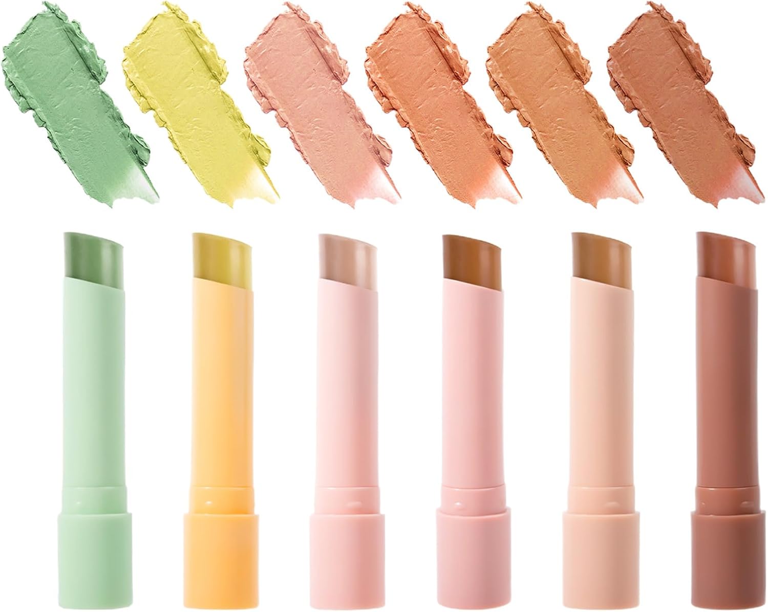 Contour Stick Makeup - 6 Color Full Coverage Concealer - Lightweight Long-Lasting Neutralizer for Natural Looking Finish Hide Blemishes