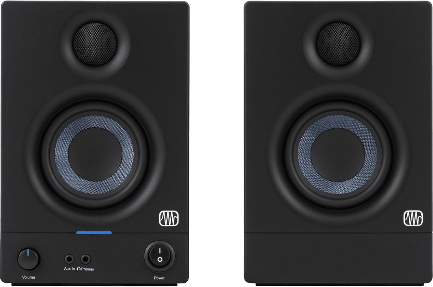 PreSonus Eris 3.5 Gen 2 Studio Monitor Desktop Speakers, Pair, 3.5-inch, 50W, Ideal for Home Multimedia, Gaming and Music Production, Black
