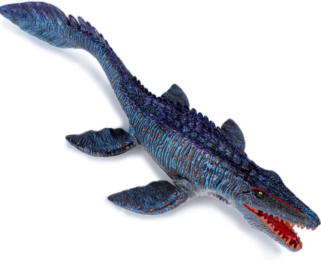 Jurassic Large Mosasaurus Dinosaur Toy Figure, 13.4" Realistic Giant Sea Monster Figurine, Educational Prehistoric Water World Ocean Creature for Model Decoration, Display, Collectors