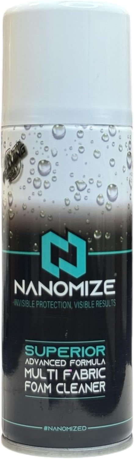 Nanomize Fabric Upholstery Cleaner for Car Interiors – Deep Cleaning Spray for Seats, Carpet & Mats - Stain & Odour Remover - Vehicle Interior Cleaner, Neutral Scent