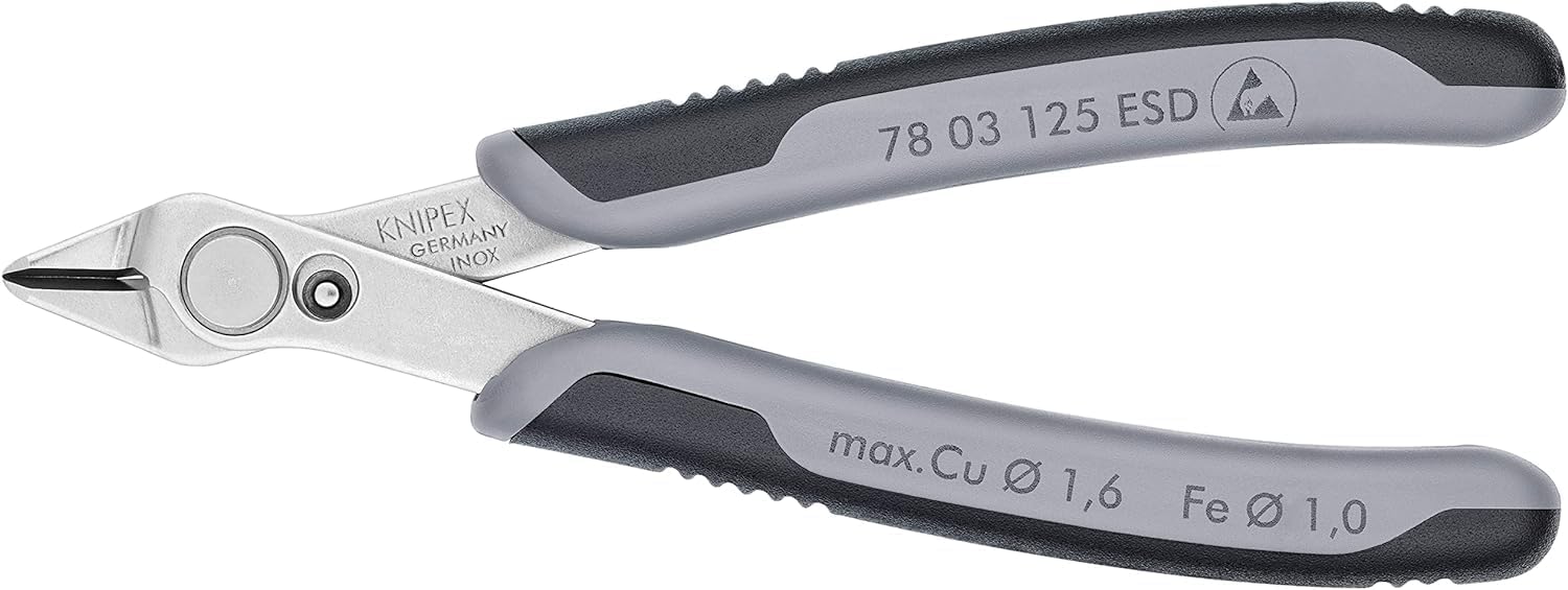 Knipex Electronic Super Knips® ESD with multi-component grips 125 mm 78 03 125 ESD