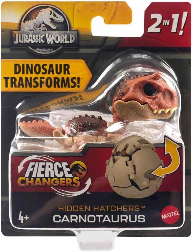 Jurassic World Egg to Carnotaurus Dinosaur Transforming Toy, Hidden Hatchers