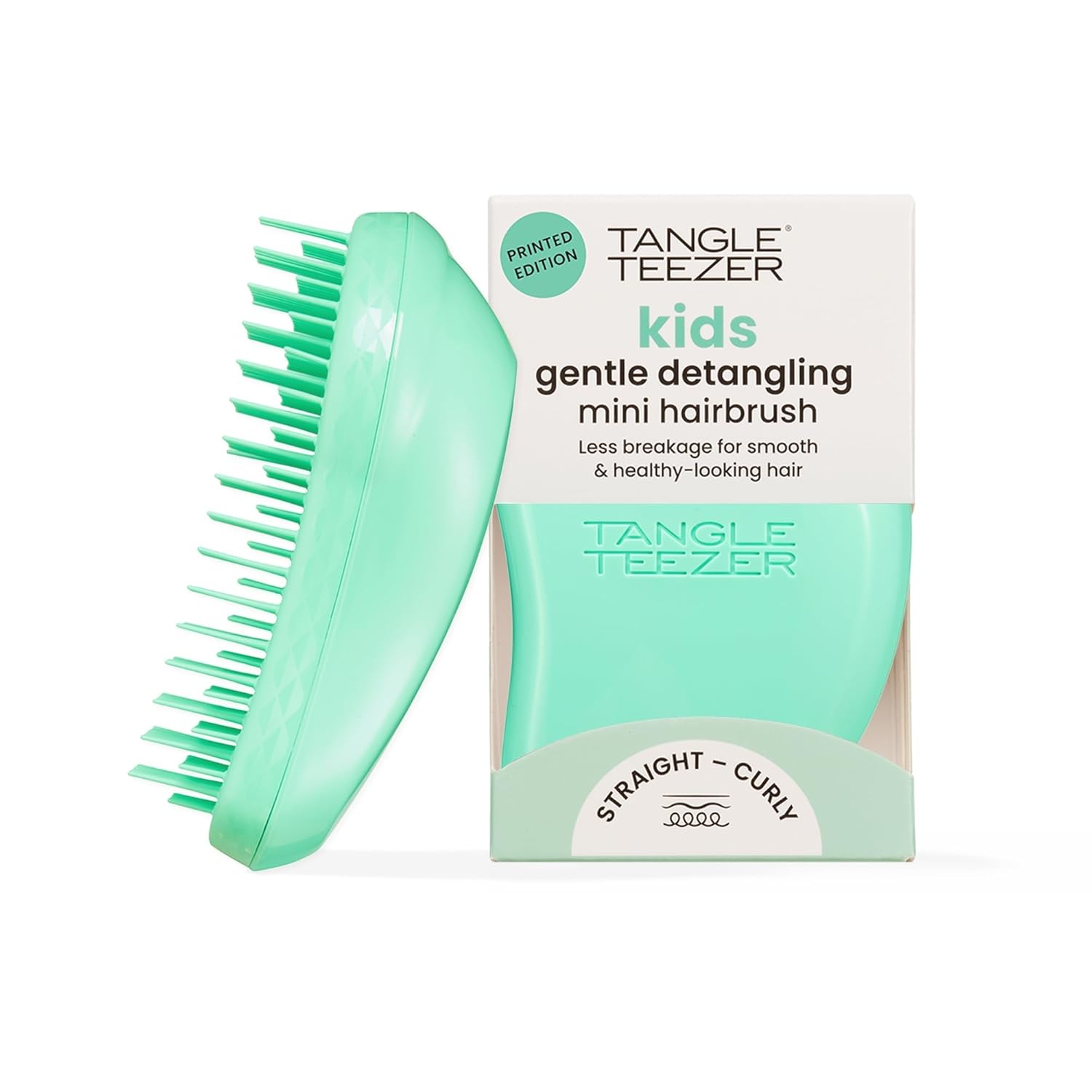 Tangle Teezer Original Detangler Brush, Dry & Wet Travel Size Mini Hair Brush, for Kids & All Hair Types, Paradise Green