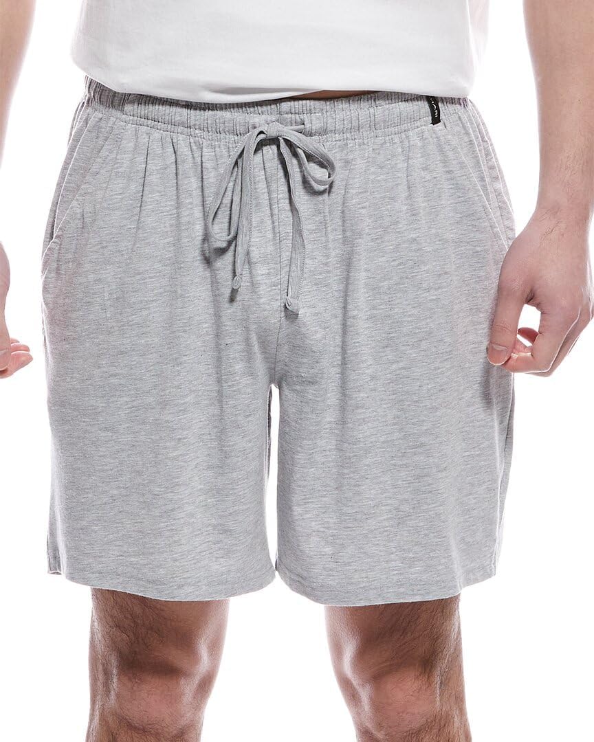 TAHARI Men's The Ultimate Comfort Sleep Pajama Short for Men – Soft Cotton Relaxed Fit Lounge Shorts
