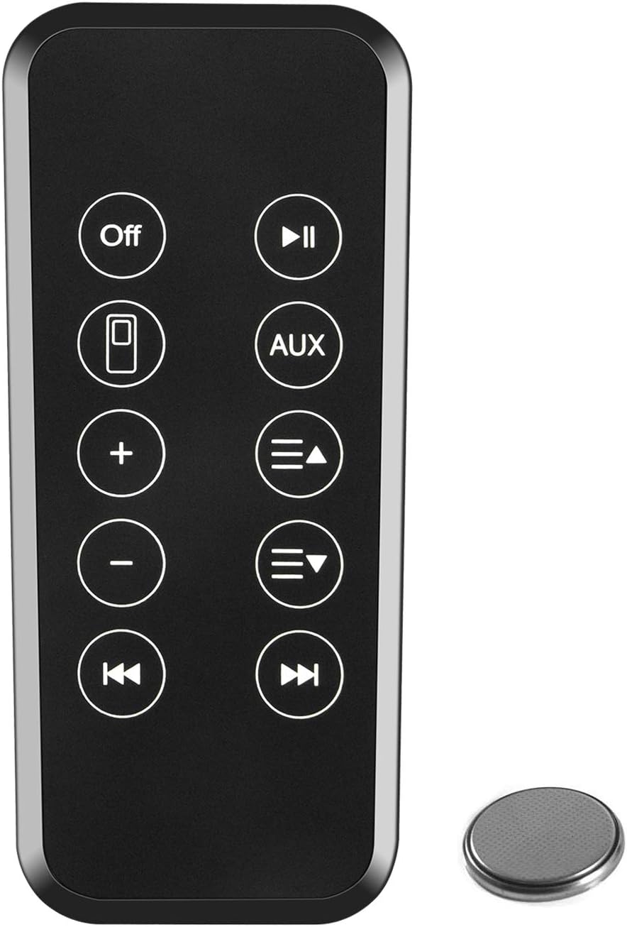 Replacement for Bose SoundDock 10 Remote with CR2025 Battery, Also Fit for Bose Sounddock Series 2 3 II III Digital Music System Remote Control