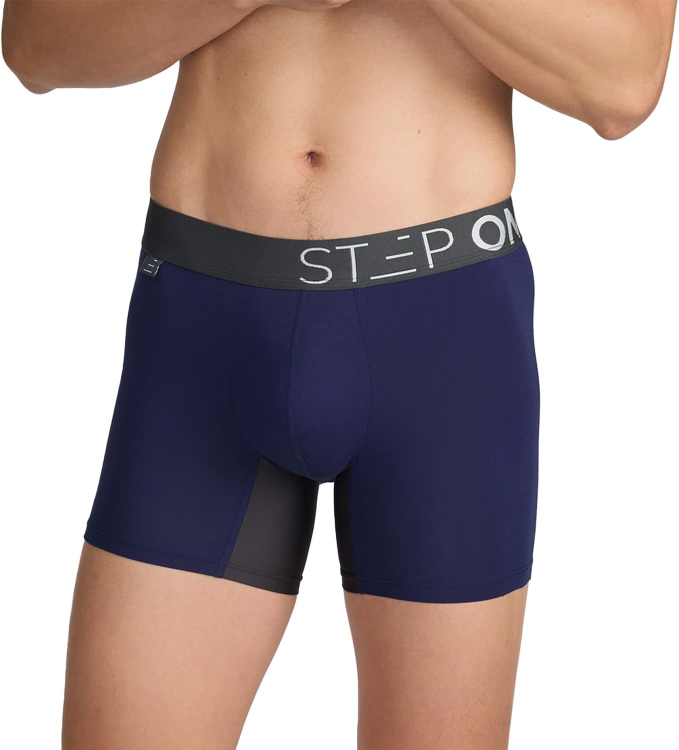 STEP ONE Mens Underwear Trunk Briefs, 1 Pair, Underwear for Men, Moisture Wicking, 3D Pouch + No Ride Up Trunk Briefs for Men