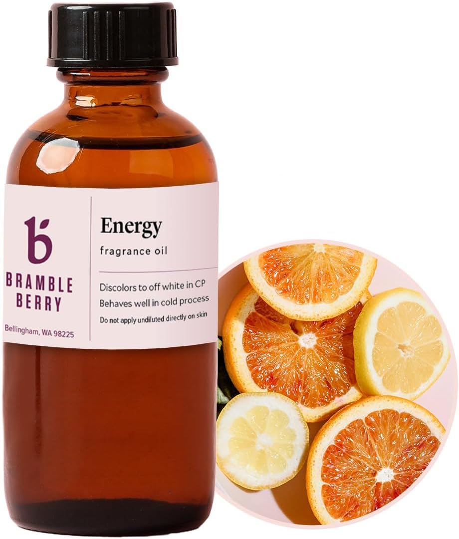 Brambleberry Energy Fragrance Oil | Citrus for Soap, Lotion & Bath Bombs | Bright citrus fragrance oil for soap making, lotion, bath bombs, body butter, perfume oil, body sprays, and DIY citrus crafts