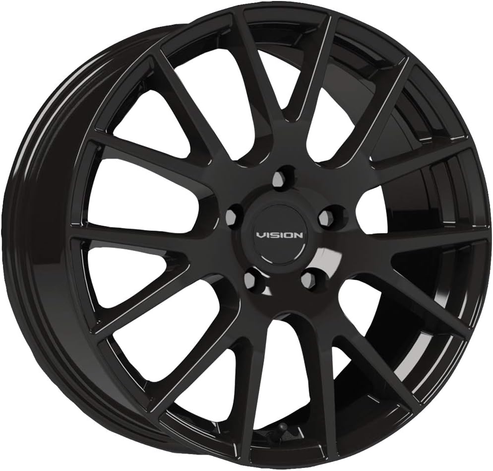 Vision 18 Hellion 17x7.5 5x4.5" +40mm Gloss Black Wheel Rim 17" Inch 18A7765GB40