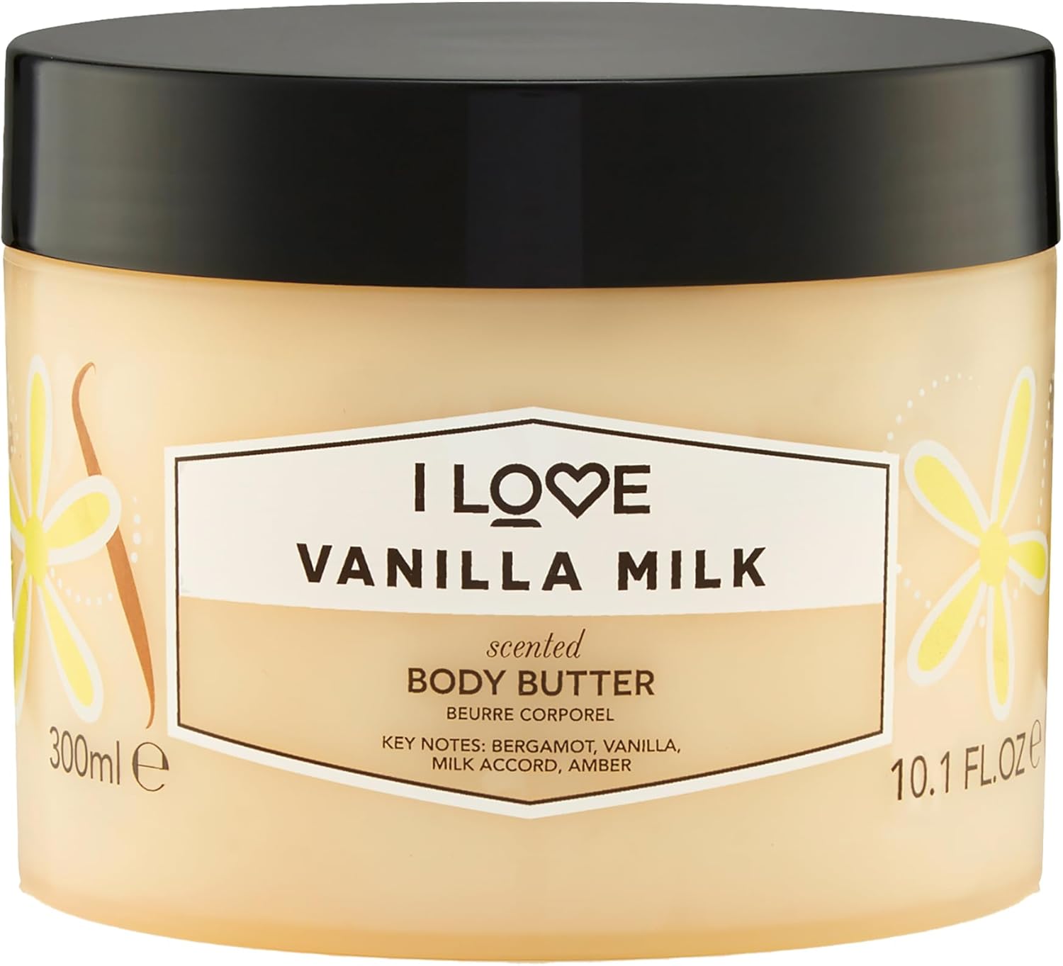 I Love Signature Vanilla Milk Scented Body Butter, Packed With Shea Butter & Coconut Oil to Regenerate & Nourish the Skin, Vegan-Friendly - 300ml