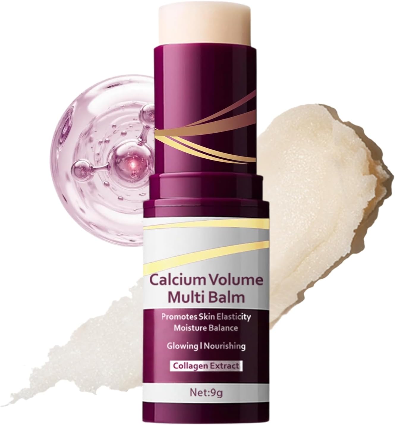 Cemenrete Calcium Multi Balm - Calcium Korean Moisturiser - Calcium Volume Multi Balm - Moisturing Collagen Face Cream Stick for Eyes, Neck, Face - Hydrating & Firming Skin