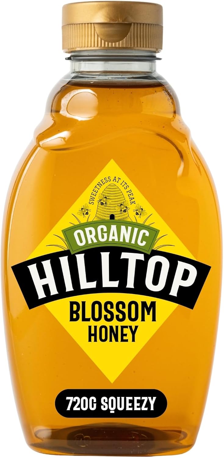 Hilltop Honey - Organic Blossom Honey - Squeezy Bottle - 720g