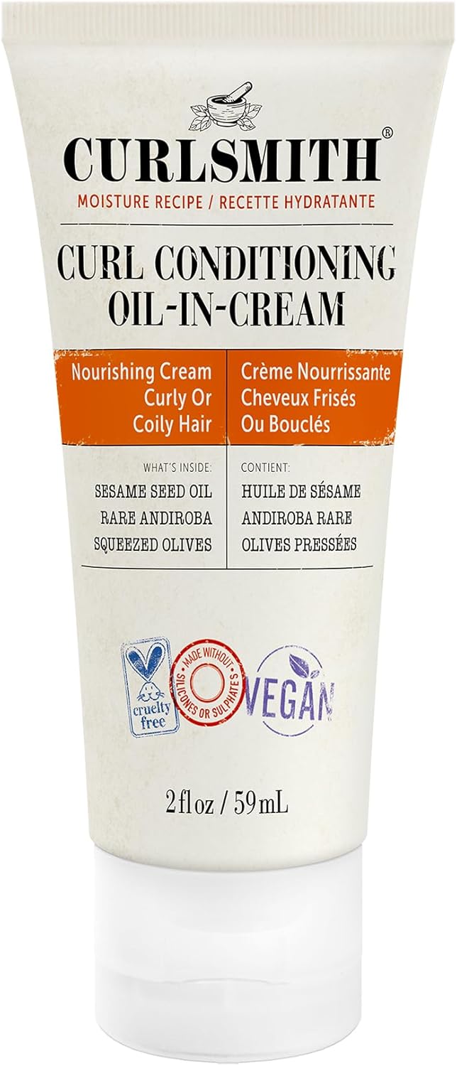 Curlsmith - Curl Conditioning Oil in Cream Vegan Leave in Conditioner for Curly and Coily Hair 59ml
