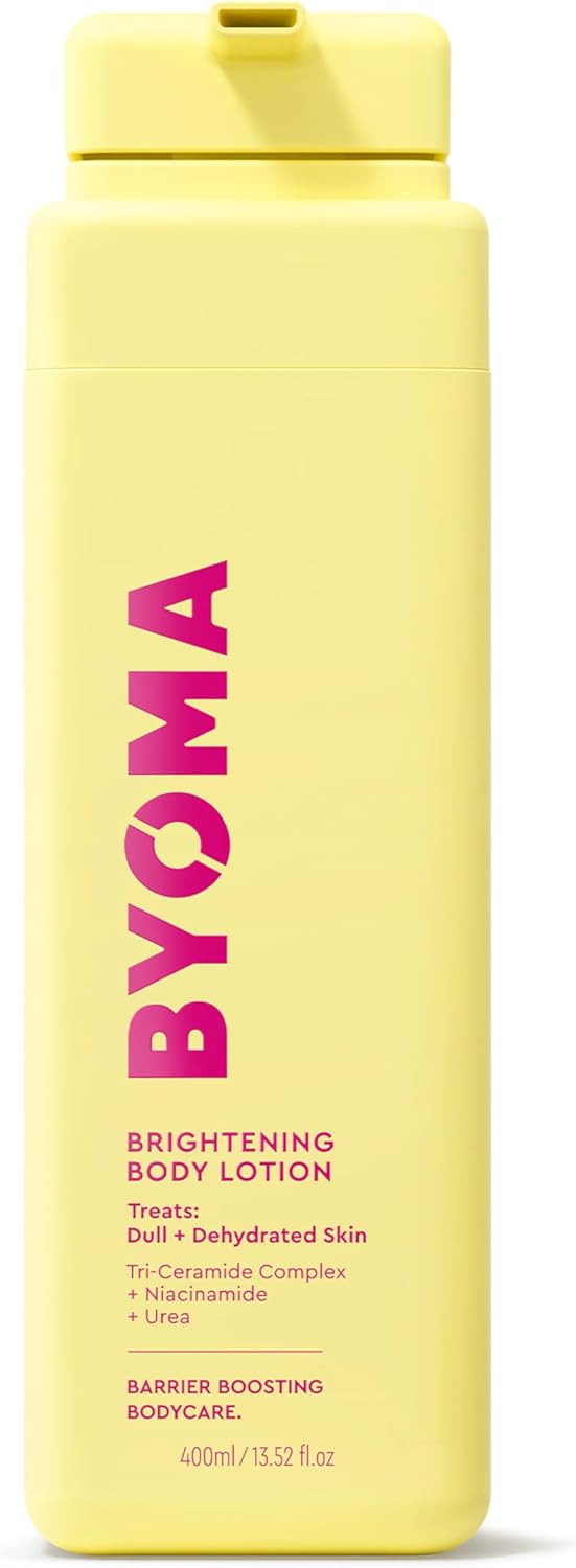 BYOMA Brightening Body Lotion (400ml) For Dull, Dehydrated Skin - Creamy Body Lotion with Niacinamide and Urea - Brightens and Evens Skin Tone