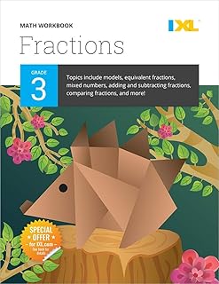 IXL Math Workbook: Grade 3 Fractions (IXL Topic-Specific Workbooks)