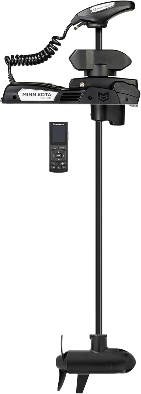 Minn Kota Riptide Instinct QUEST Brushless Bow-Mount Electric Trolling Motor – 90/115 Lb. Thrust, 60 In. Shaft, Saltwater, Black