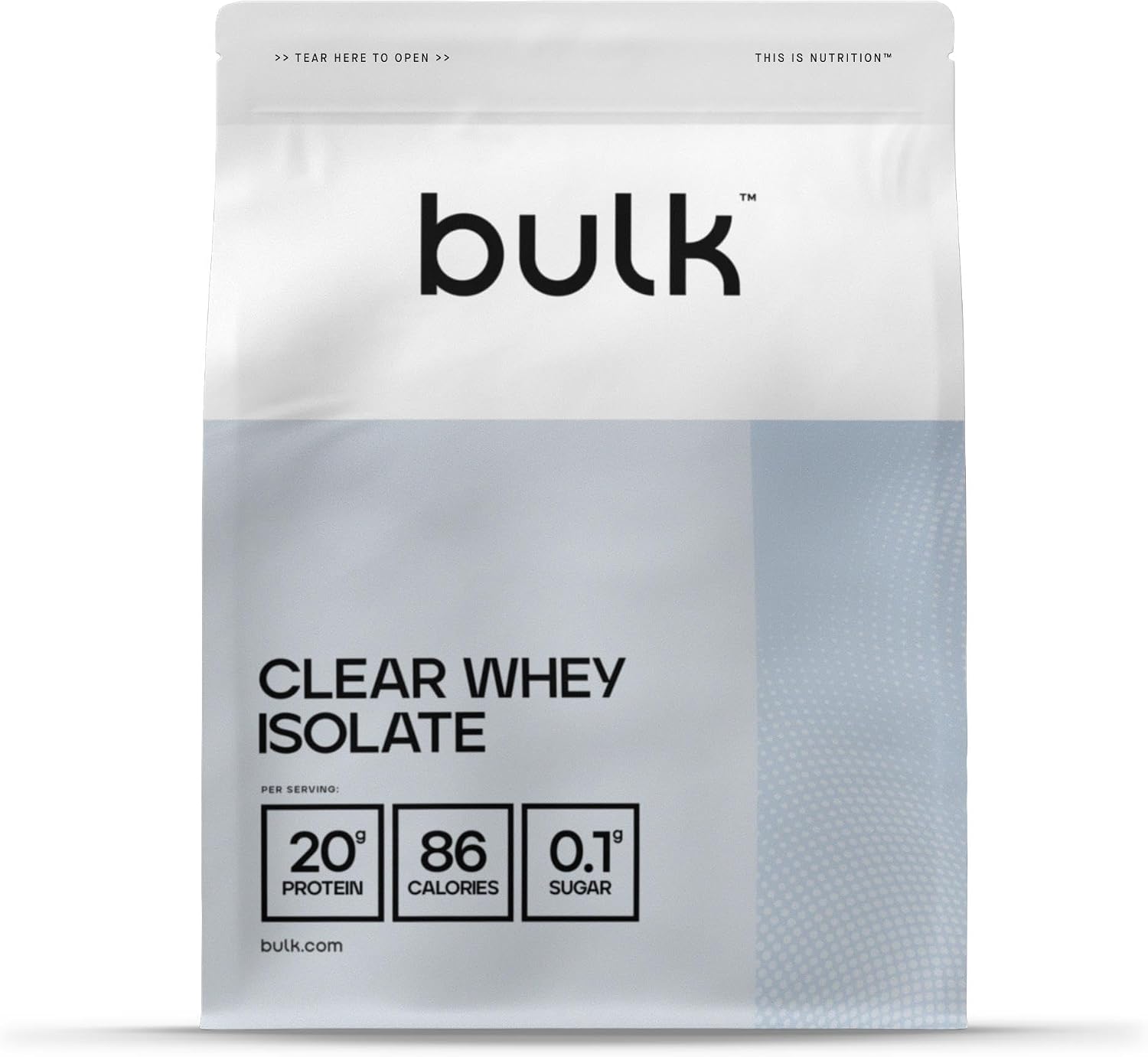 Bulk Clear Whey Isolate Protein Powder, 500 g, 20 Servings, Pink Lemonade, 20g Protein, 86 Calories, Low Sugar, Fast Absorbing Hydrolysed Whey, Refreshing Drink, Packaging May Vary