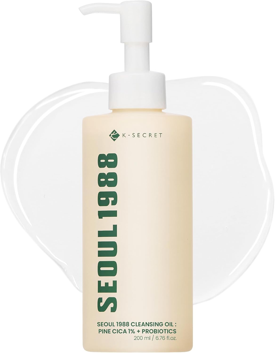 K-SECRET Seoul 1988 Cleansing Oil, Pine Cica and Probiotics Complex, 200ml