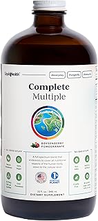 LIQUIDHEALTH Complete Multiple Adult Liquid Multivitamin - Essential Vitamins, Minerals & Nutrients, Immune Support, Gut Health, Energy, Detox - Great Taste, Vegan, Non-GMO, Sugar-Free (32 oz)