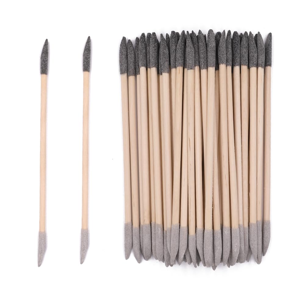 60 Pcs Sanding Sticks, Double End Matchsticks Sanding Twigs, Fine Detailing Sanding Tools for Tight Spaces Plastic Models Wood, 120/280 Grit, 5.5 x 0.2 Inch