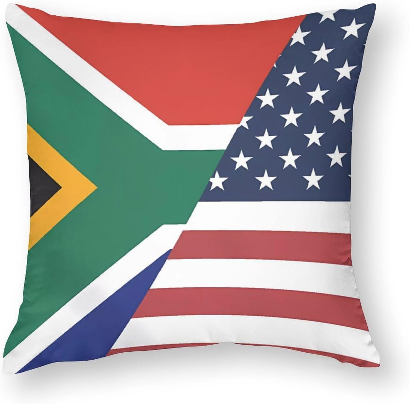 Cushion Cover 45X45Cm U.S. South Africa Flag Pillow Case Durable Pillowcases Outdoor Throw Pillow Case For Boys, Best Friend, Daughter