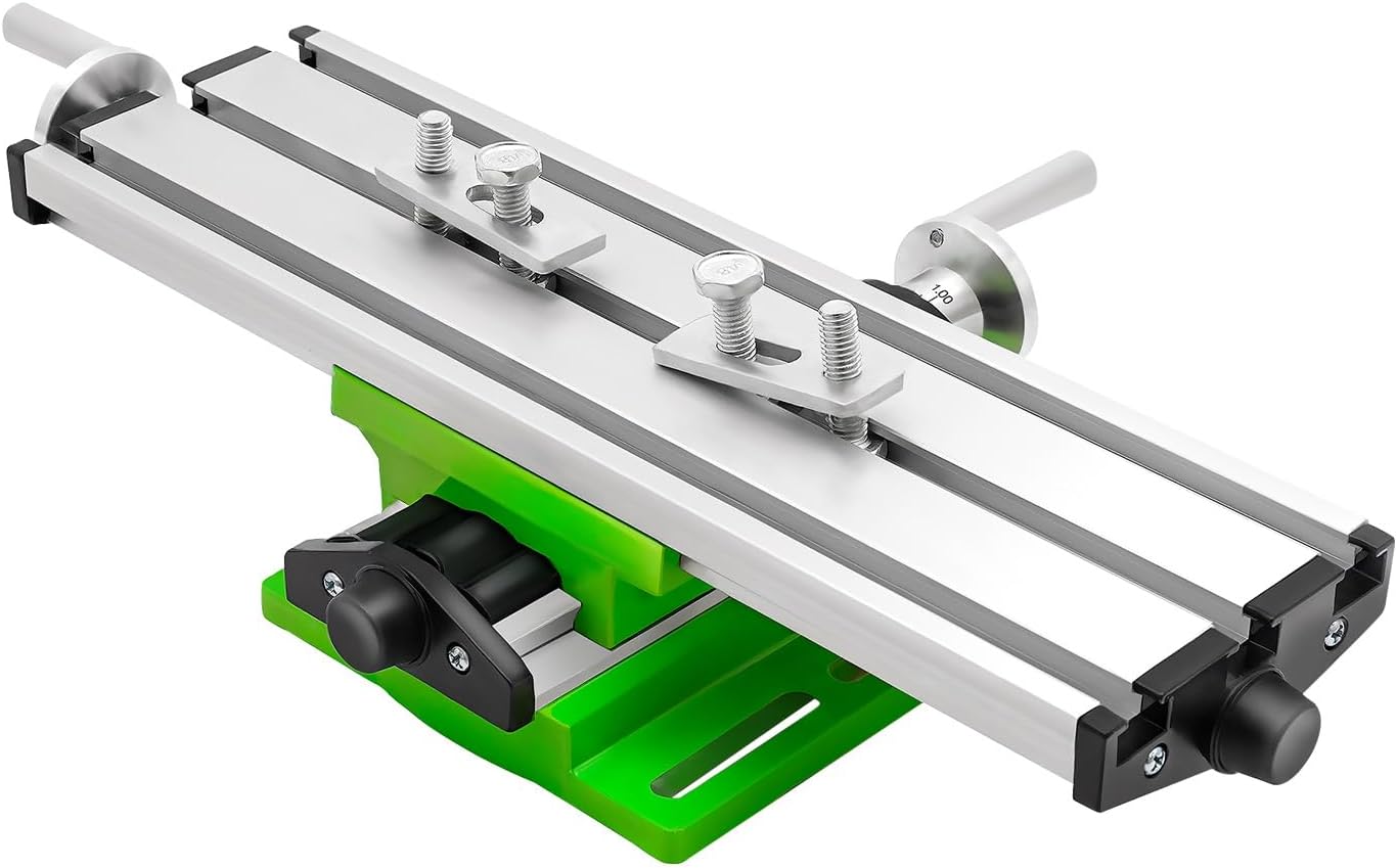 TouSuaRSi Mini Bench Drill Press Vise Working Table Milling Machine Vise Multifunction Adjustable Compound Drilling Slide Table Fixture Bracket Series for Milling Machine Accessories