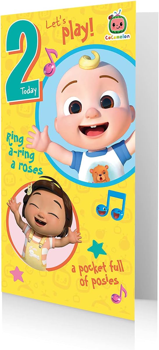CoComelon Birthday Card, Age 2, 2nd Birthday