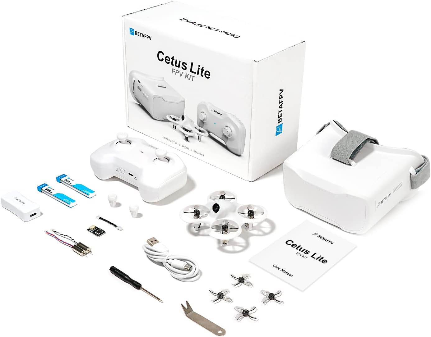 BETAFPV Cetus Lite FPV Drone Kit for Kids, with Altitude Hold Self Protection Function 2 Speed Modes Support Simulator Ready to Fly Kit for FPV Beginners to Start Flying Indoor Outdoor- Frsky D8