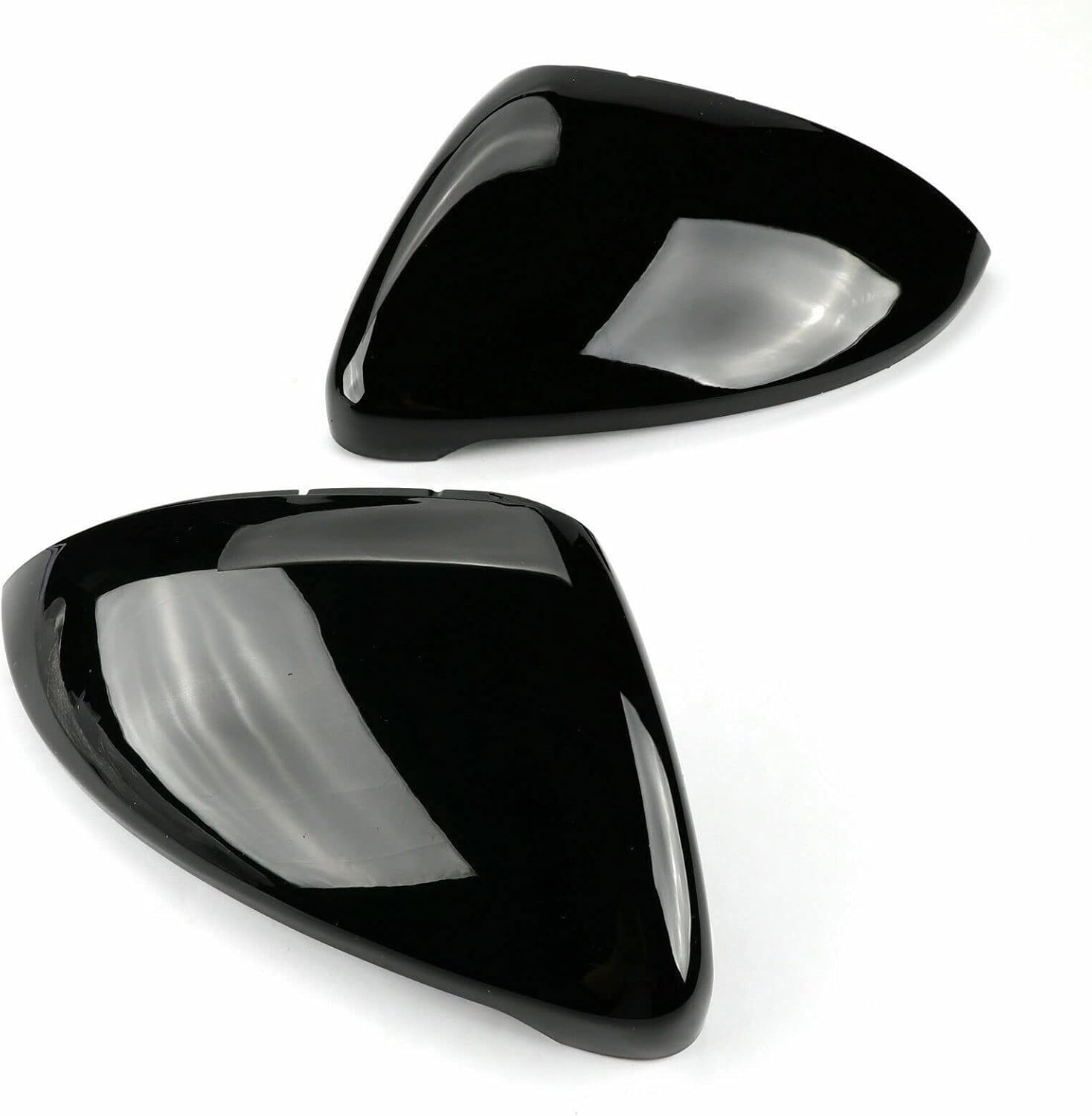 Bohaner 2Pcs Door Mirror Covers Car Rear View Mirror Cover Gloss Black Side Wing Mirror Case Caps Covers Housing for VW Golf MK7 GTI 2014-2018