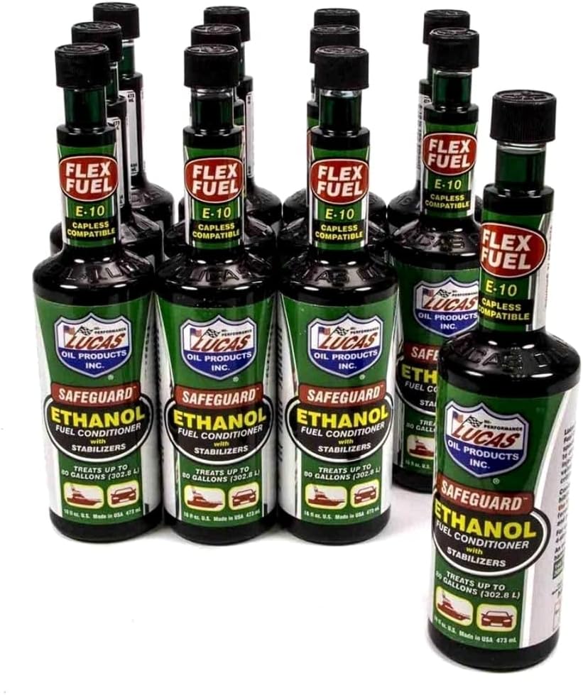 Lucas Oil 10576-12PK Safeguard Ethanol Fuel Conditioner - 16 oz., (Case of 12)