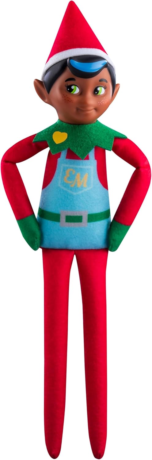 The Elf on the Shelf Elf Mates Chef with Black Hair – Enchanted Forest Edition Doll with Scarf and Earmuffs – Champion of Kindness – for Ages 3+.