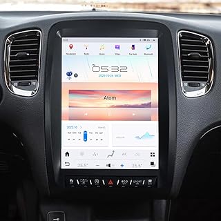 Android Touch Screen Head Unit Replacement for 2014-2021 Dodge Durango Full Touch Screen Radio with Wireless carplay and Android auto GPS Navigation Head Unit