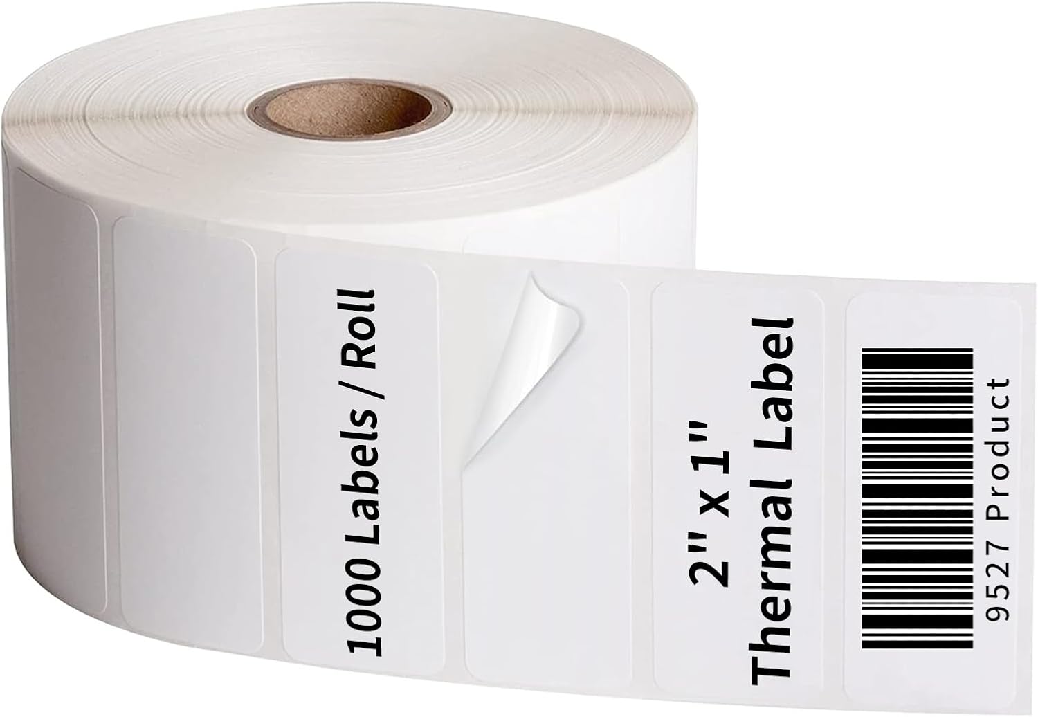 9527 Product 2" x 1" Sticker Labels Direct Thermal Labels 1000 Labels Per Roll