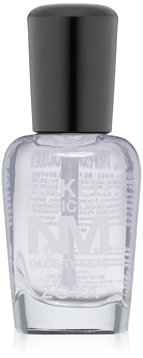ZOYA Naked Manicure Glossy Seal Top Coat, 0.5 fl. oz.