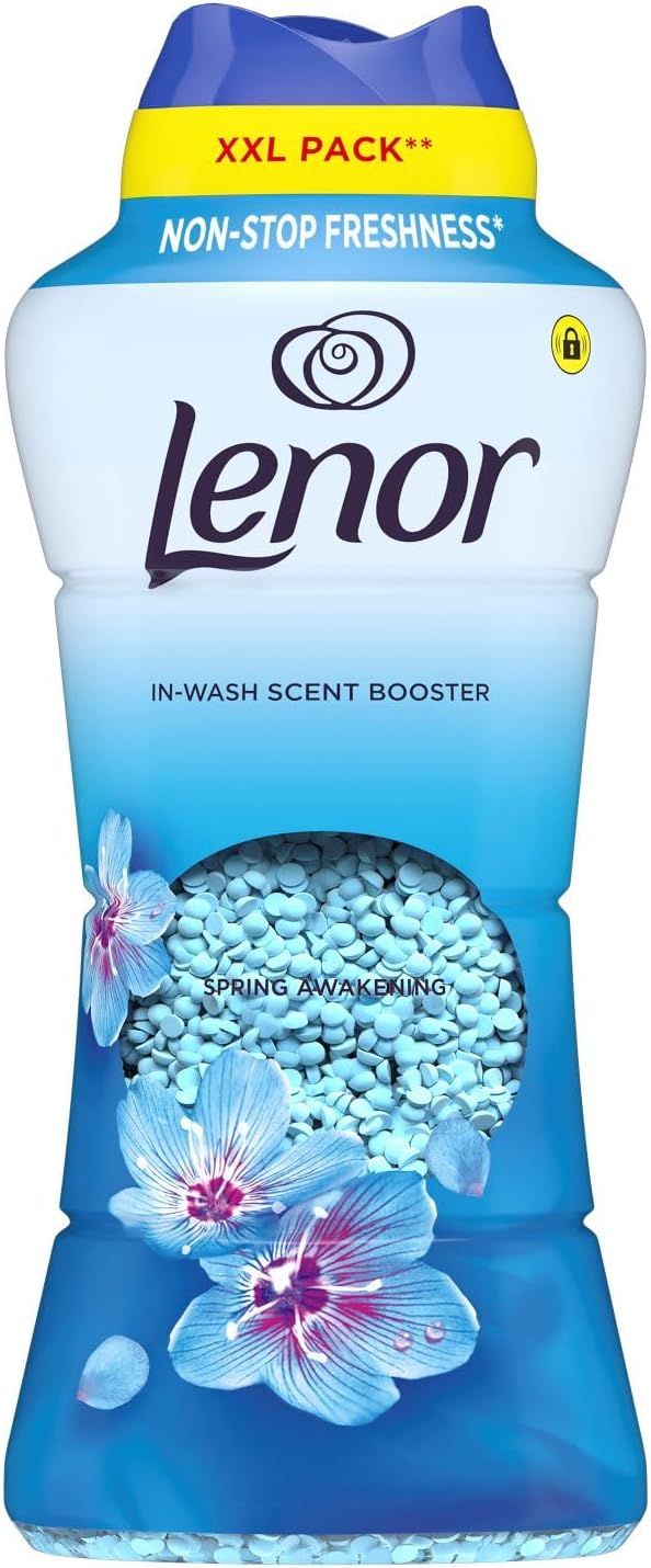 Lenor Laundry Perfume In-Wash Scent Booster 735g - Spring Awakening, Up to 12 Weeks Non-Stop Freshness in Storage