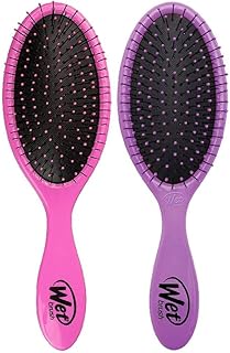 Wet Brush Original Detangling Hair Brush, Pink & Purple 2-Pack - Ultra-Soft IntelliFlex Bristles - Detangler Brush Glide Through Tangles With Ease For All Hair Types - For Women, Men,Wet & Dry Hair