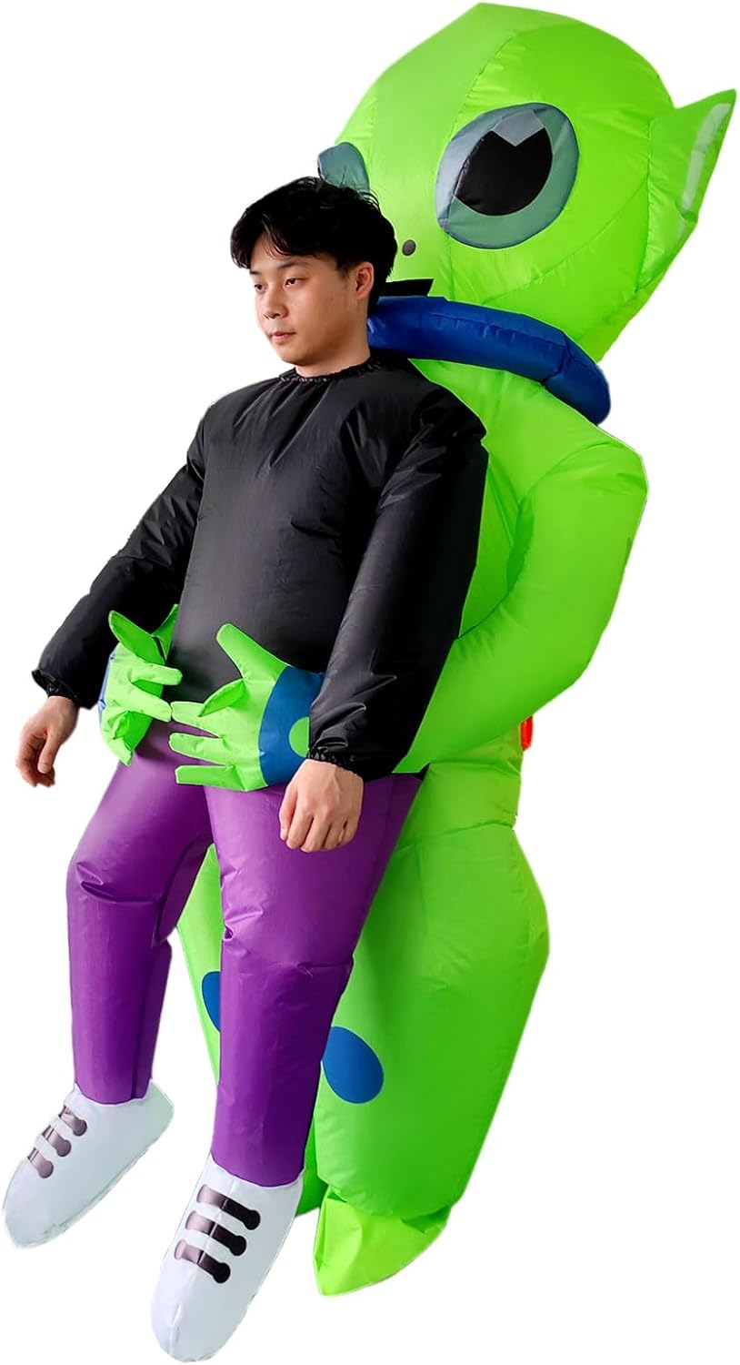 LUVSHINE Inflatable Alien Costume Adult, Funny Inflatable Costume for Halloween, Birthday, Event, Gift