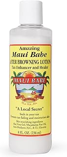Maui Babe After Browning Lotion, Tan Enhancer & Healer - After Sun Tan Extender Body Lotion To Prevent Tan Fading- Natural Moisturizing & Healing After Sun Care Cream- Made In USA, 8 Ounces