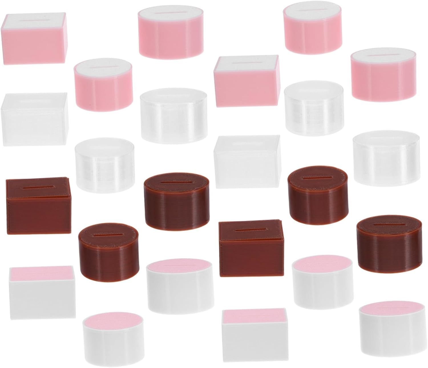 Vaguelly 24pcs Miniature Dollhouse Tissue Box Portable Bathroom Accessories Realistic Decor for Doll Living Room Compact and Mini Tissue Holder