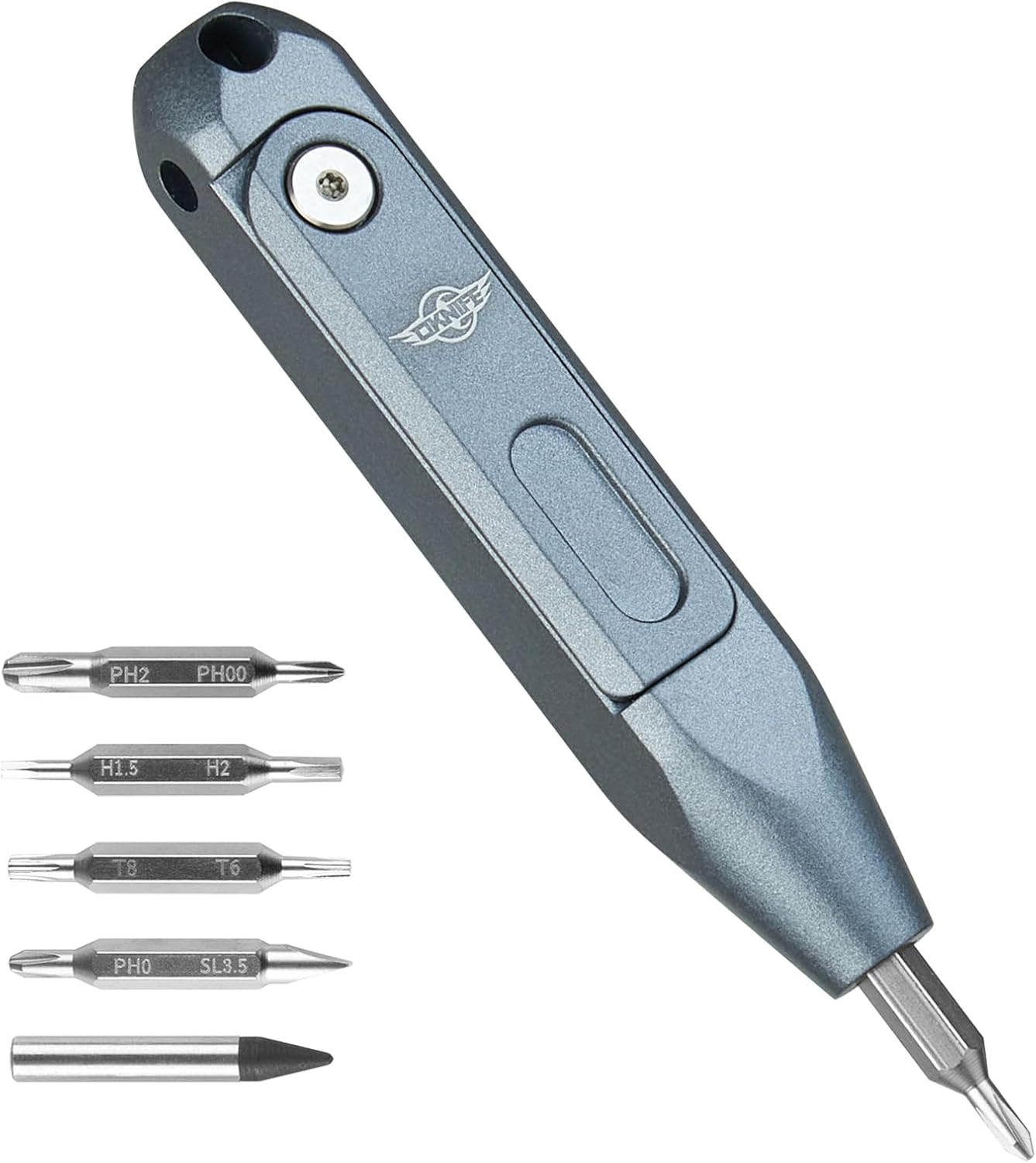 OKNIFE Otacle D1 Mini Precision Screwdriver Set, 9 in 1 EDC Multi Bit Pocket Screwdriver, Industrial S2 Steel Magnetic Bits for Work or Daily Use