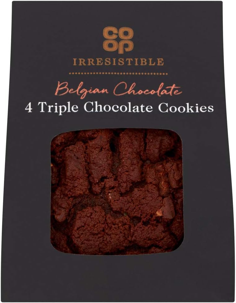 Co-op Irresistible 4 Belgian Triple Chocolate Cookies