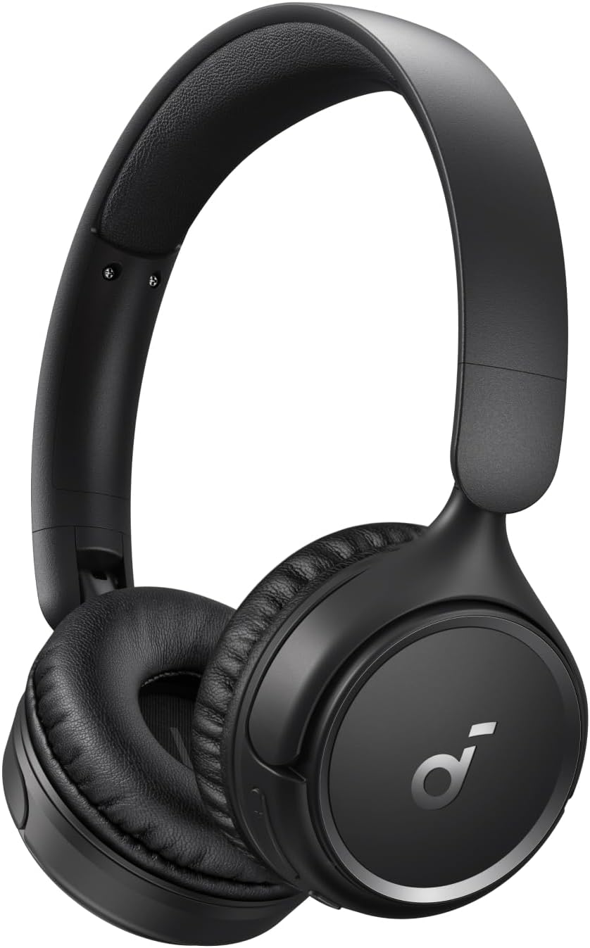 soundcore By Anker H30i Wireless On-Ear Headphones, Foldable Design, Pure Bass, 70H Playtime, Bluetooth 5.3, Lightweight and Comfortable, App Connectivity, Multipoint Connection