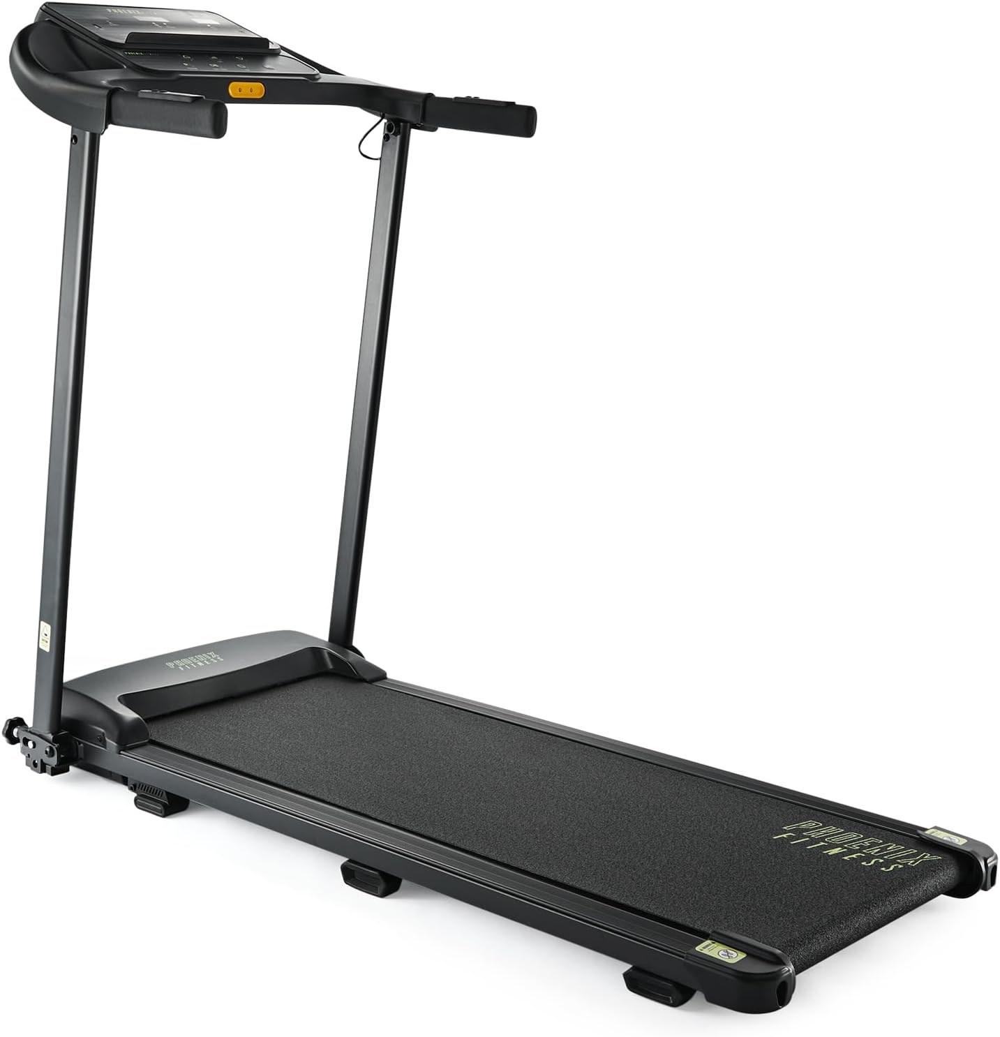 Phoenix Fitness Folding Running Treadmill – Compact Treadmill for Home Gym with Adjustable Incline – 2.5HP Quiet & Powerful Running Machine with LED Display, Heart Monitor, USB/AUX – Speed 1–14 km/h