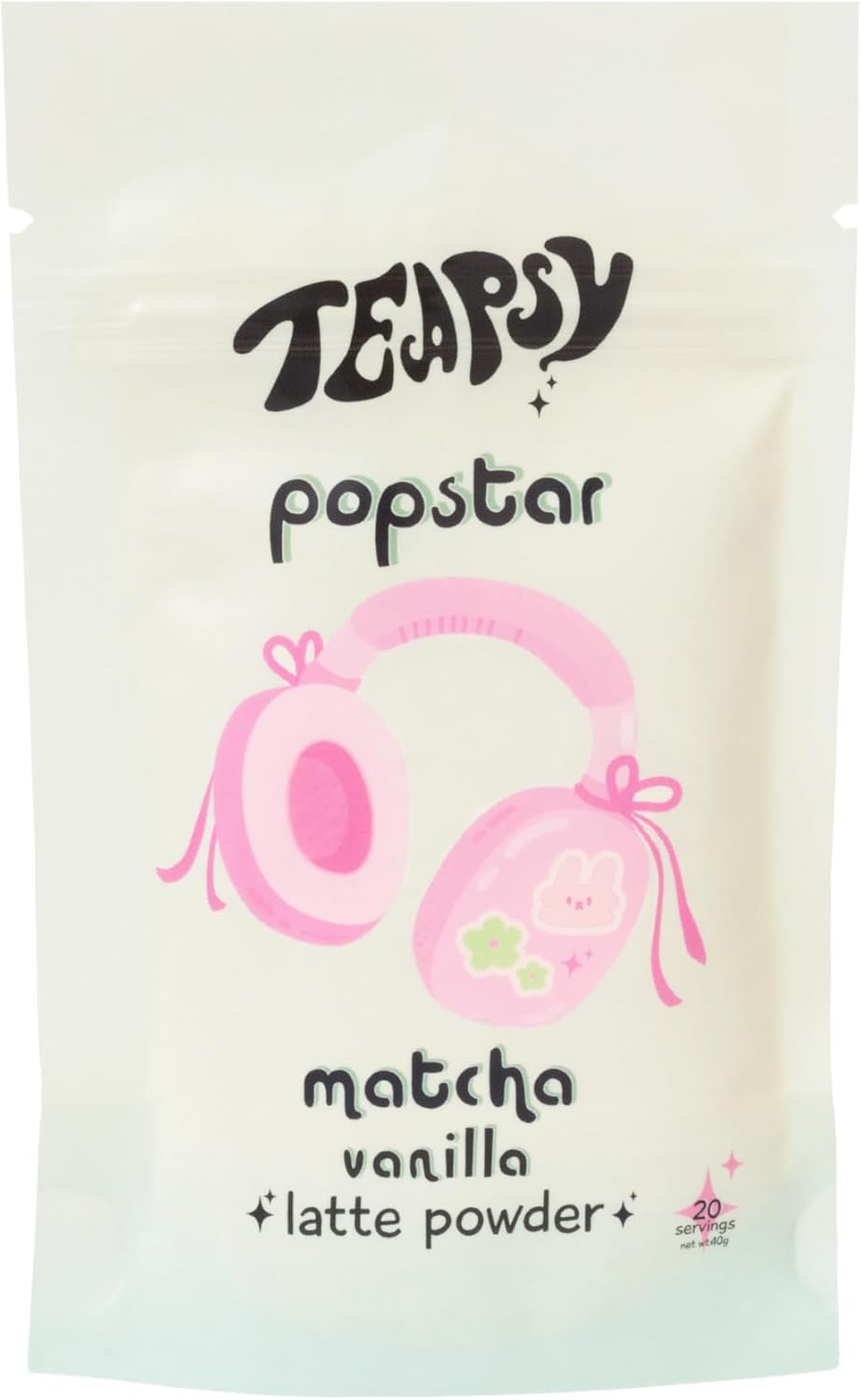 Teapsy "Popstar" Matcha | Vanilla & Cinnamon | Ceremonial Grade Matcha | 20 Servings